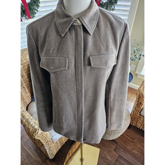 J. Crew Wool Blend Jacket Women's Size S Brown Preppy Outdoors - Picture 3 of 10